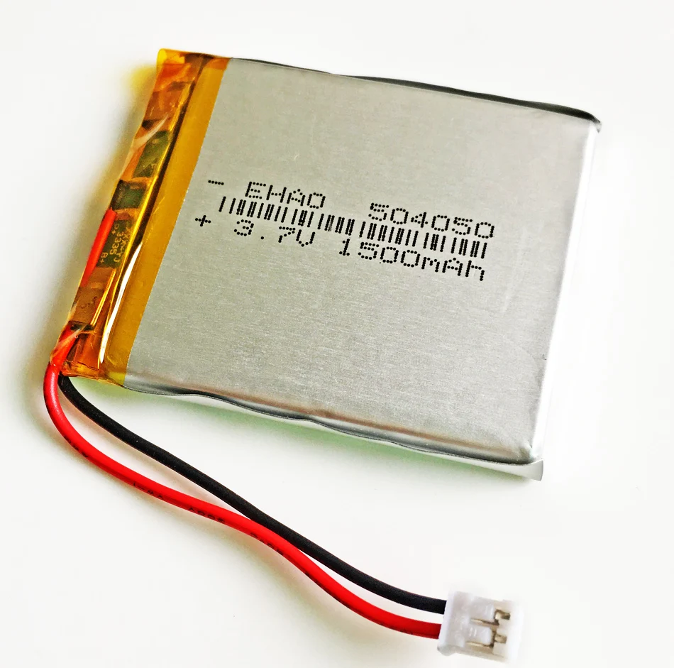 504050 JST 2 0 мм 2pin 3 7 В 1500 мАч литий-полимерный LiPo аккумуляторная батарея для Mp3 DVD PAD