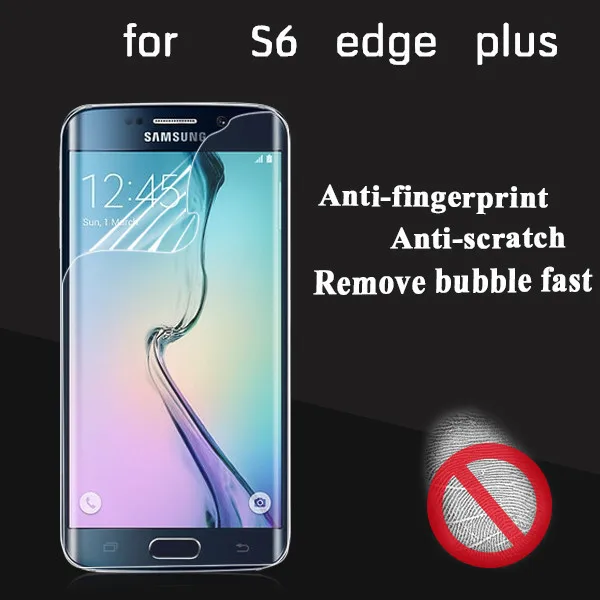 

For S6 edge+ Ultra Thin Clear Screen Protector FULL Cover Protective Guard Film For Samsung Galaxy S6 edge plus Tempered Screen