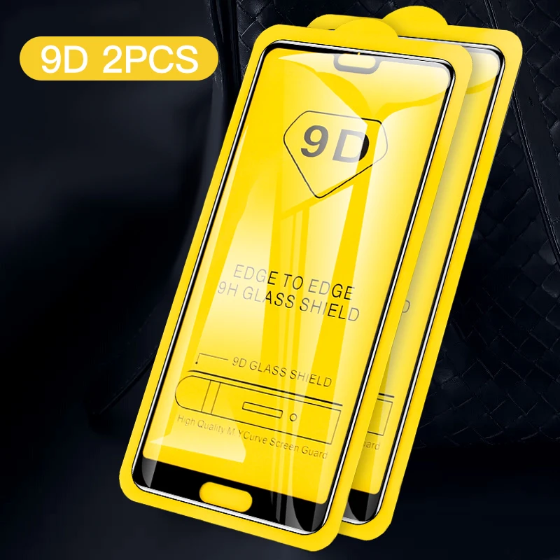 2 шт. 9D полное покрытие закаленное стекло для Huawei P30 P10 P20 Lite Pro Защитное huawei P Smart 2018