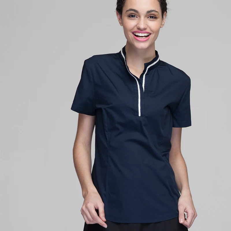 Checkedout форма офицантки женский Футболка с короткими рукавами|hotel restaurant uniforms|uniform