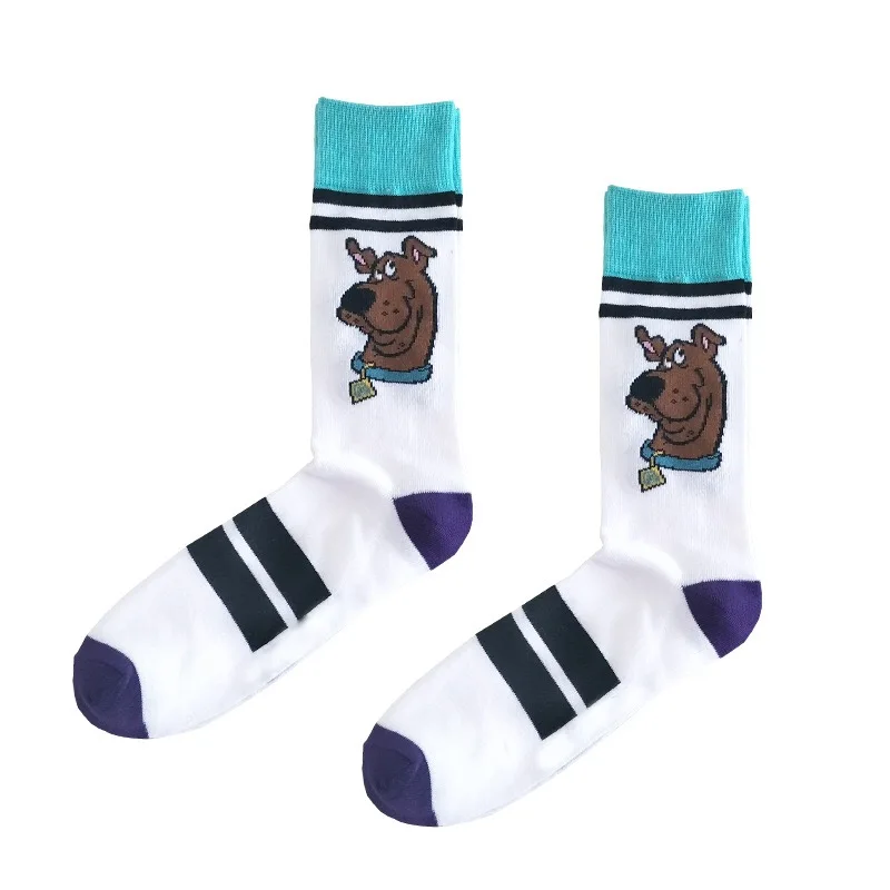 2 пары в партии мужские Модные носки с героями мультфильмов хлопковые