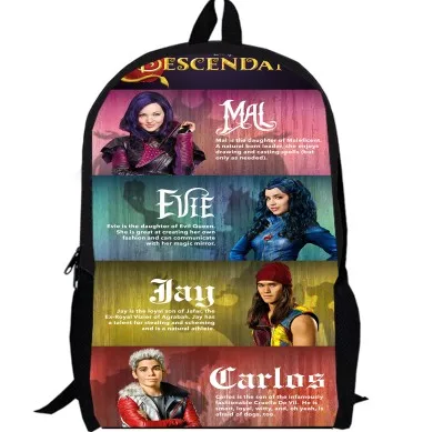 13 дюймовый рюкзак для PR K Mal Carlos Evie Jay женская и мужская сумка Детская путешествий в