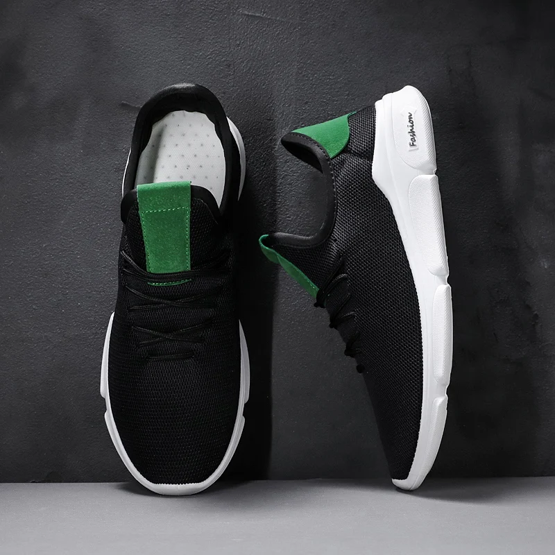 2019 Новая мужская повседневная обувь легкая на шнуровке белые удобные дышащие