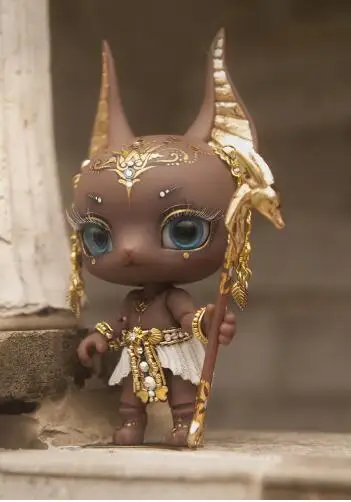 BJD 1/12 Anubis модные фигурки из смолы маленькая Пальмовая Детская кукла bjd куклы
