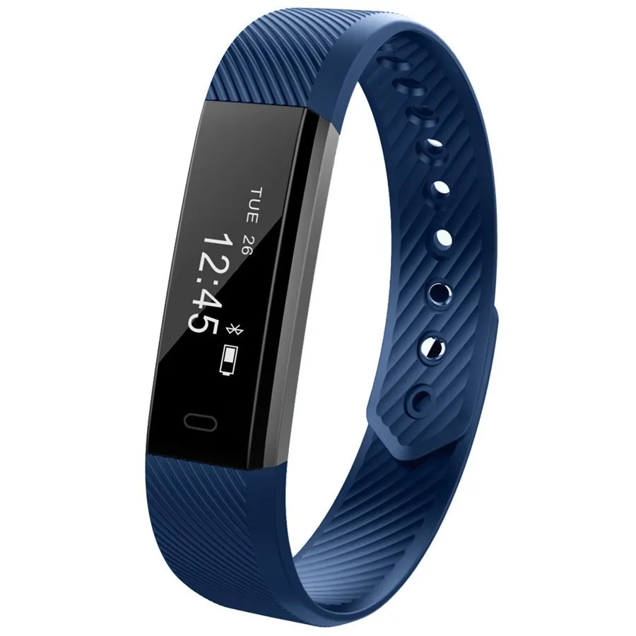 Smartch Fitness Tracker ID115 HR Heart Rate Monitor Smart Bracelet Activity Band Alarm Clock Wristband pk xiaomi m | Электроника