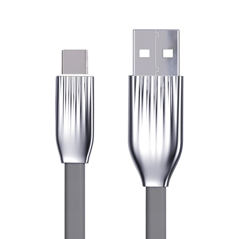 Cafele светильник ing usb type C кабель с белым светильник светодиодный для Xiaomi samsung huawei зарядный кабель usb type-C - Цвет: Серый