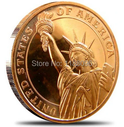 Статуя Свободы медные круглые коллекционные монеты дешевая фотография 3d на