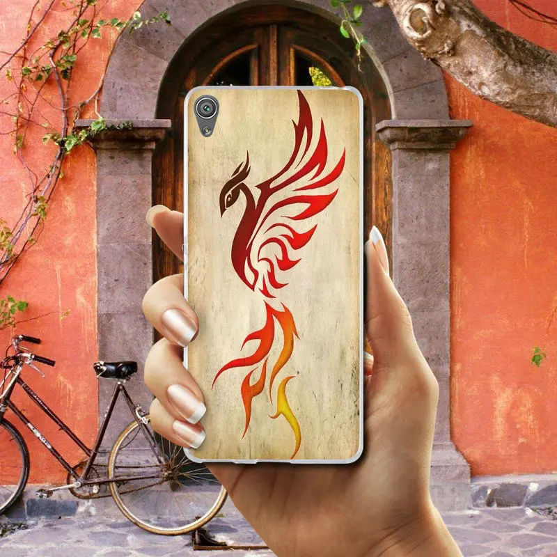 Silicon Soft TPU Mobile Phone Cases for Sony Xperia XA XZ Z Z1 Z2 Z3 Z4 Z5 Compact E3 E5 T3 M2 M4 M5 Cute Butterfly Phoenix Art | Мобильные
