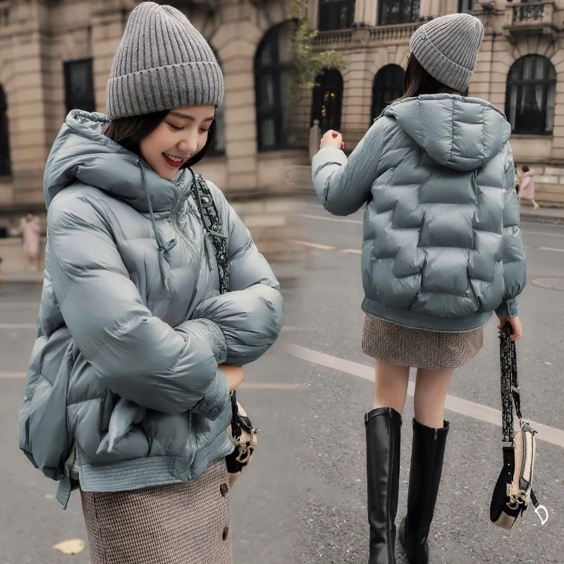 Женский пуховик ftaylor белый водонепроницаемый на молнии с капюшоном зиму | Женская