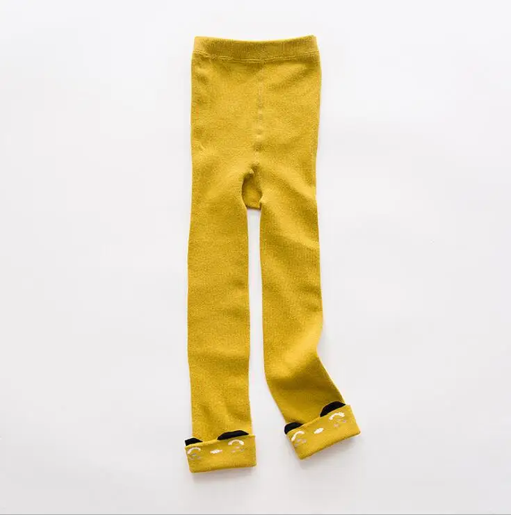 Новые осенние детские колготки хлопковые штаны леггинсы с мультипликационным