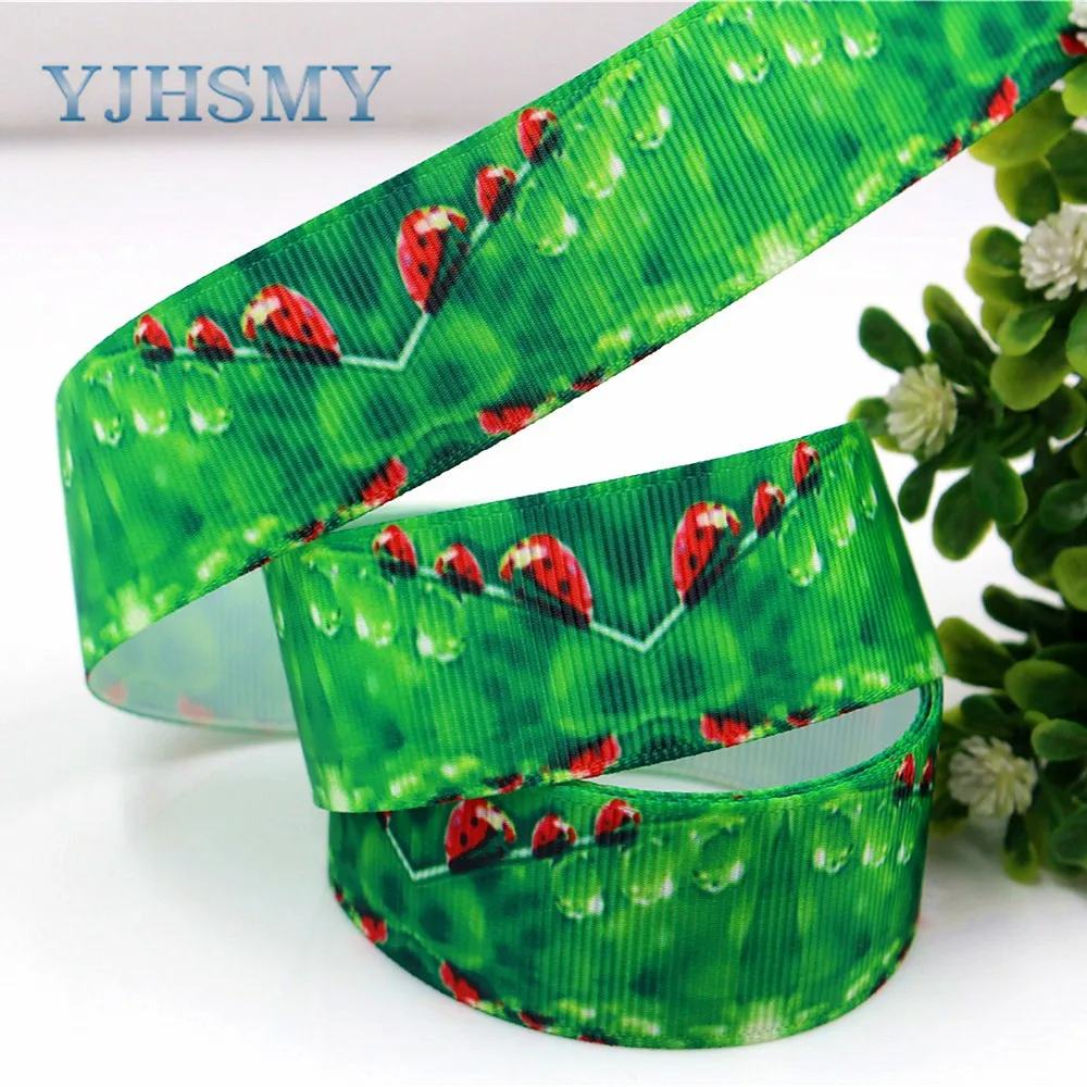 YJHSMY F-17620-878 25 мм 10 ярдов мультфильм печатных grosgrain ленты DIY ручной работы