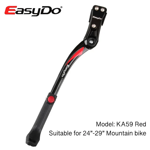 EasyDo 2"-29" MTB велосипедная подножка, парковочные стойки для горного велосипеда, Подножка для шоссейного велосипеда, боковая подставка, регулируемая 34-41 см - Цвет: KA59-Red