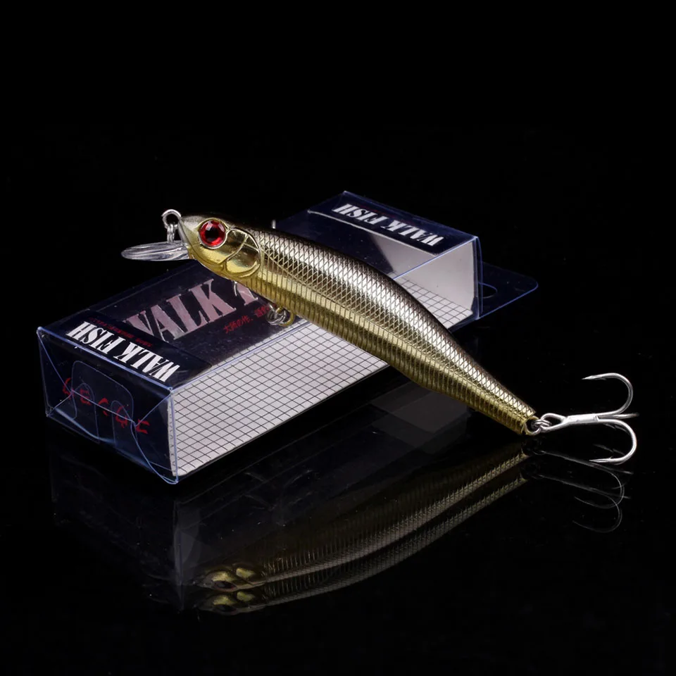 WALK FISH 1 шт. рыболовные приманки Minnow Crank 85 мм 9,1 г магнитная система Высокое качество жесткие приманки воблеры приманка, рыболовные снасти - Цвет: G 6