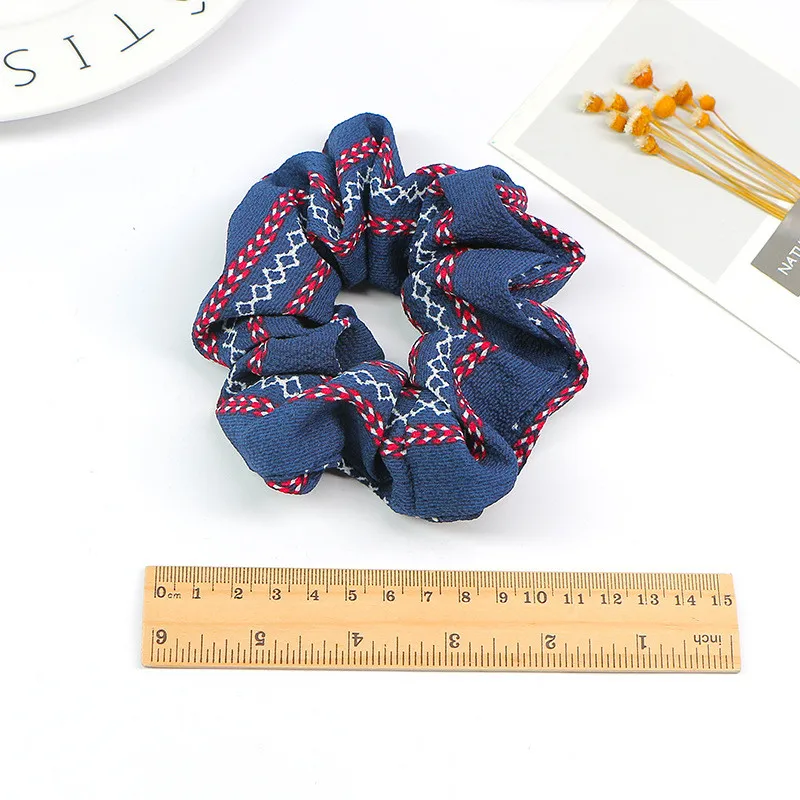 Бесплатная доставка Модные резинки для волос женщин Boho принты Аксессуары