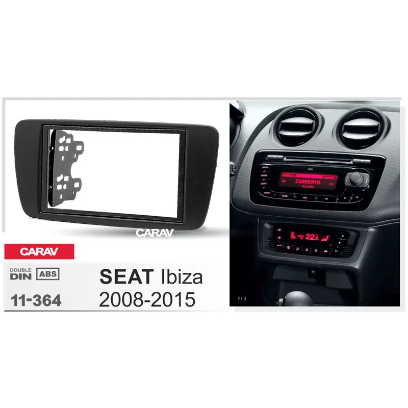 Радио Doble Din для установки приборной панели SEAT Ibiza адаптер Регулировочная рама CARAV