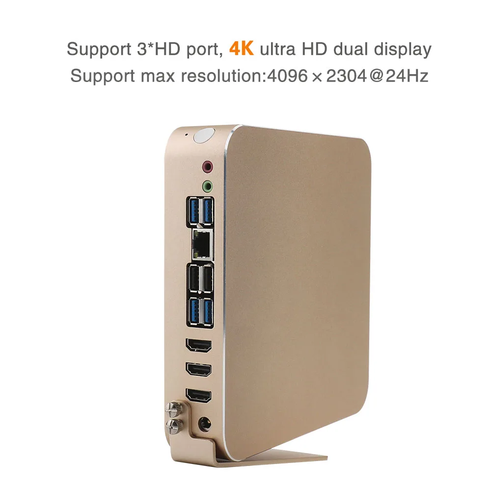 Мини-компьютер Yanlin Intel H110 материнская плата Core i3 6100 i5 6500 i7 6700 3 * HDMI порт дисплея Linux