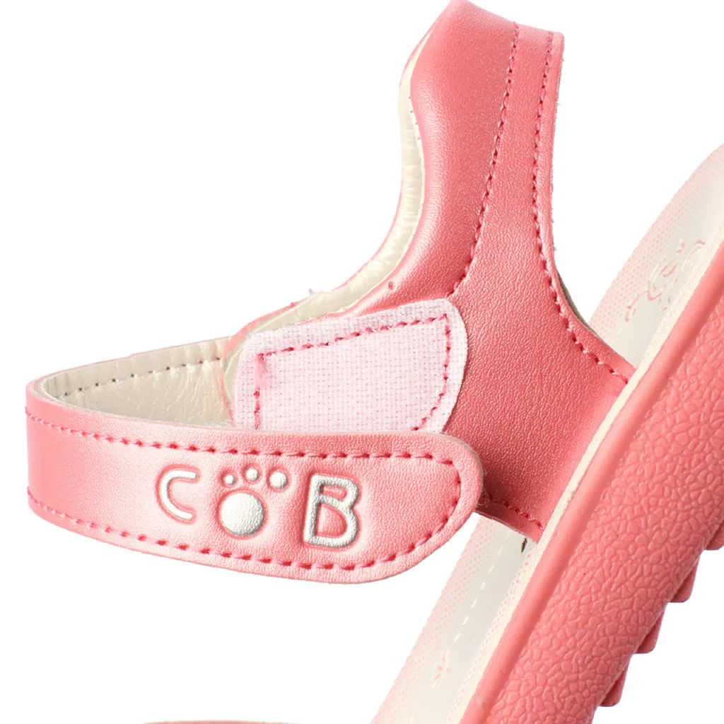 SAGACE жемчужные блестящие туфли принцессы для девочки сандалии на крючках девочек