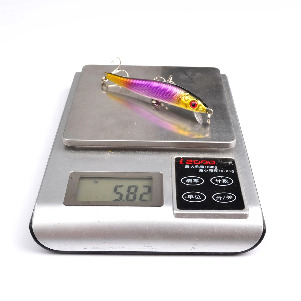 1 шт. Дешевые случайные цвета Гольян 3D глаза классические рыболовные приманки 7 см