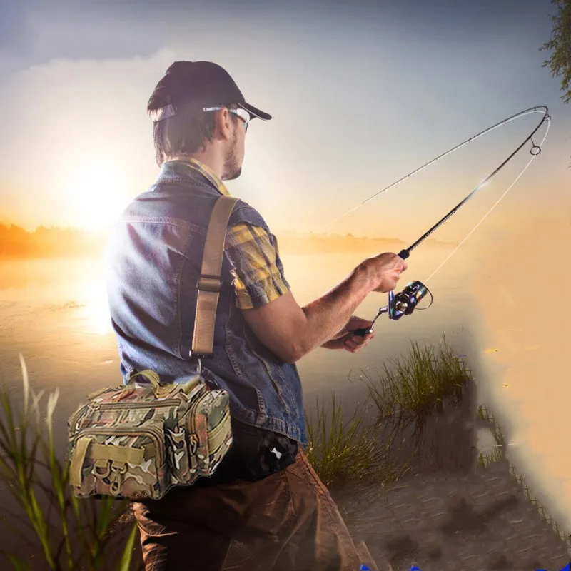 

Водонепроницаемая охотничья сумка, сумка для рыбалки большой емкости, многофункциональная сумка для рыболовных снастей, сумка на плечо для...