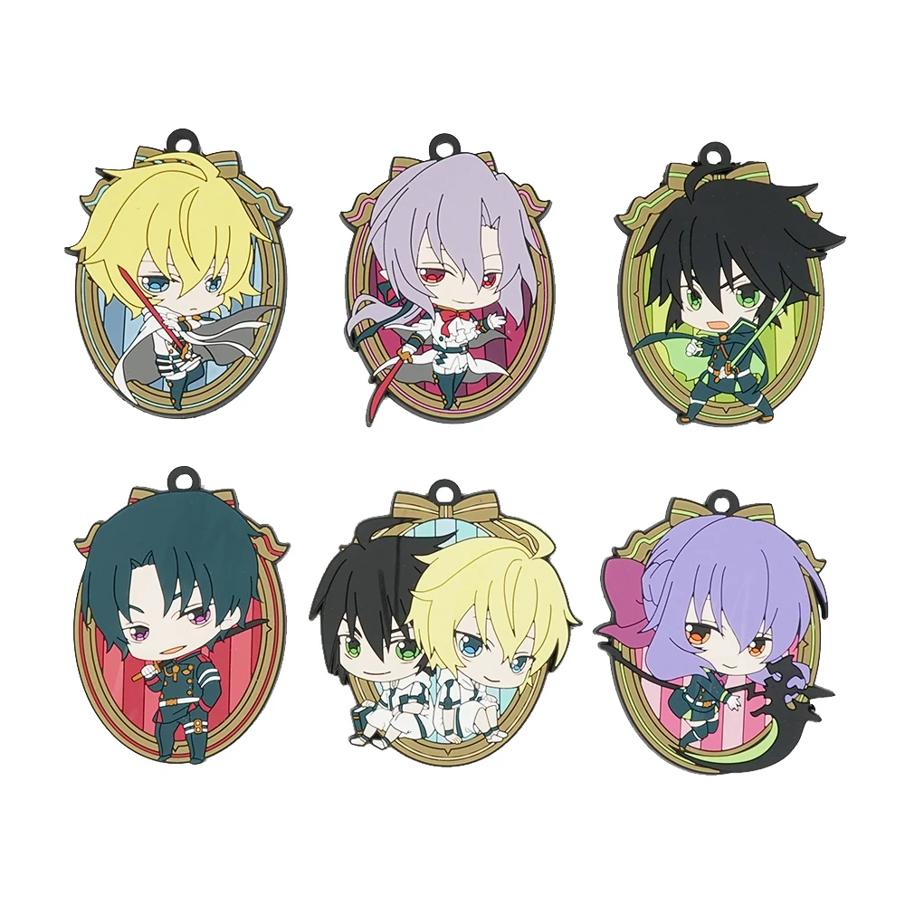 Seraph Of The End Owari No Seraph Anime Ферид Батори Yuichiro Hyakuya Hiiragi Shinoa косплэй костюм Guren Ichinose резиновый брелок