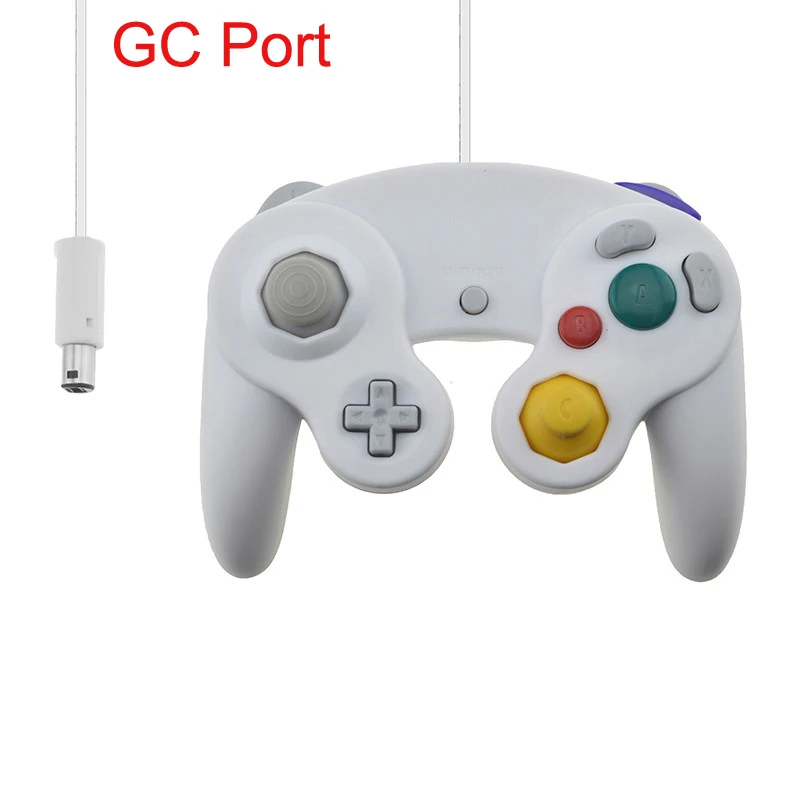 Для Gamecube контроллер USB проводной ручной джойстик для NAND для NGC GC контроллер для MAC компьютера ПК геймпад - Цвет: GC Interface White