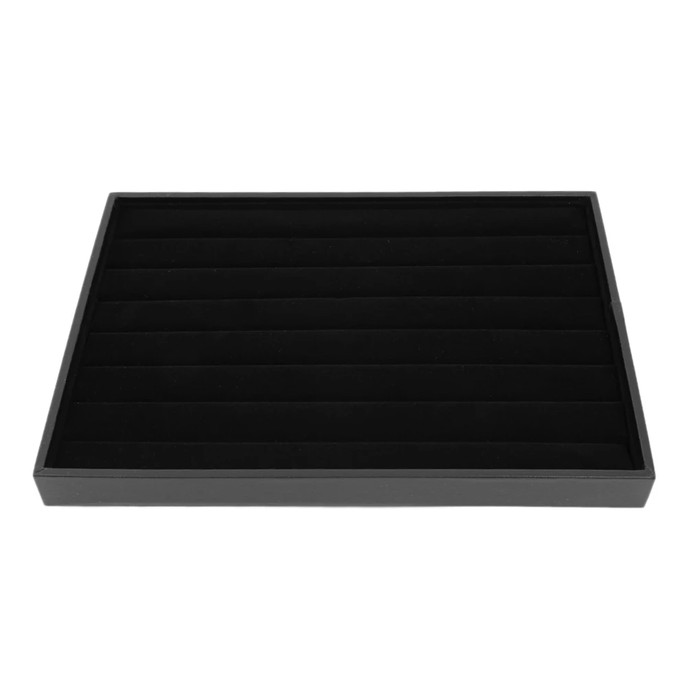 Черный бархат Кольцо Серьги Браслет Ювелирные изделия Чехол s дисплей запонки