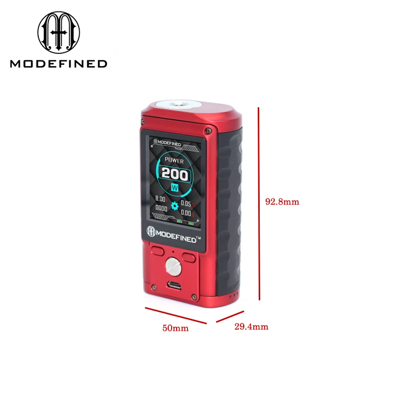 Оригинальный Lostvape modeed Draco 200 Вт поле Mod Цвет экран Fit Двойной 18650 батарея vape