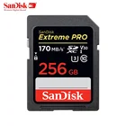 SanDisk Extreme Pro Карта памяти SDHCSDXC SD карта 32 Гб 95 МБс.с 64 Гб 128 ГБ 256 ГБ 170 МБс.с C10 U3 V30 UHS-I флэш-карта для камеры