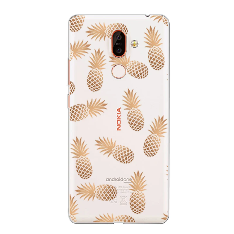 ciciber Phone Case for Nokia 9 PureView 1 2 3 5 6 7 8 Sirocco Soft Back Cover 2.1 3.1 5.1 6.1 7.1 8.1 Plus Pineapple |