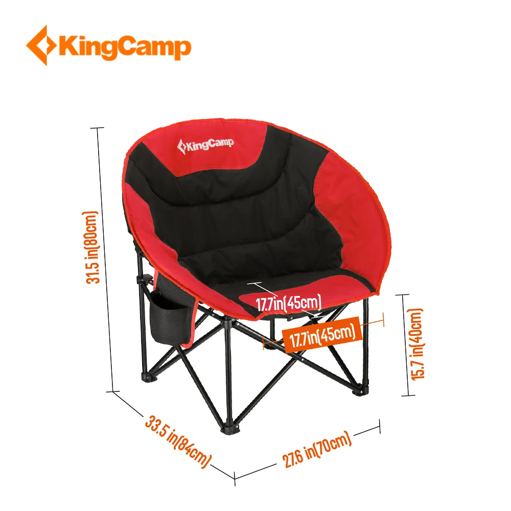 KingCamp портативный легкий складной стул рыболовный с сеткой подстаканник для кемпинга Пешие прогулки сумка для переноски в комплекте кемпинг