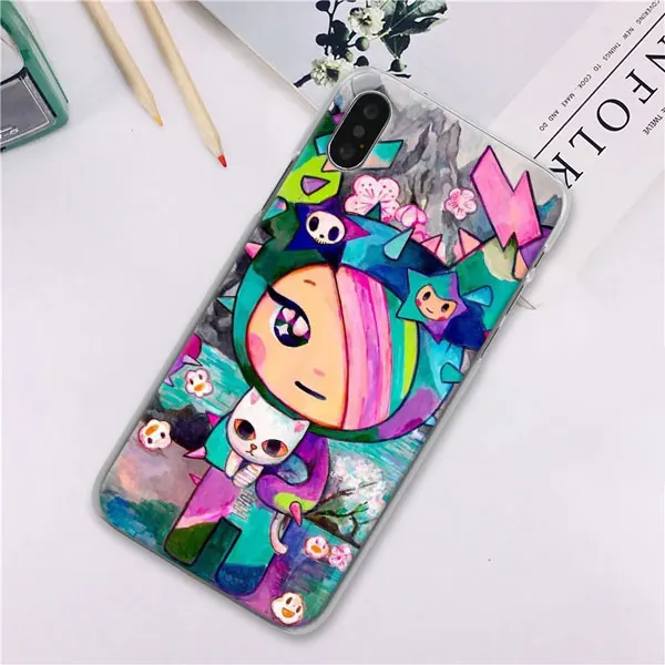 Японский Tokidoki чехол для телефона s для Apple iPhone 7 8 Plus 6 6s Plus X XS XR XS MAX 5 5S чехол для телефона Coque - Цвет: 06