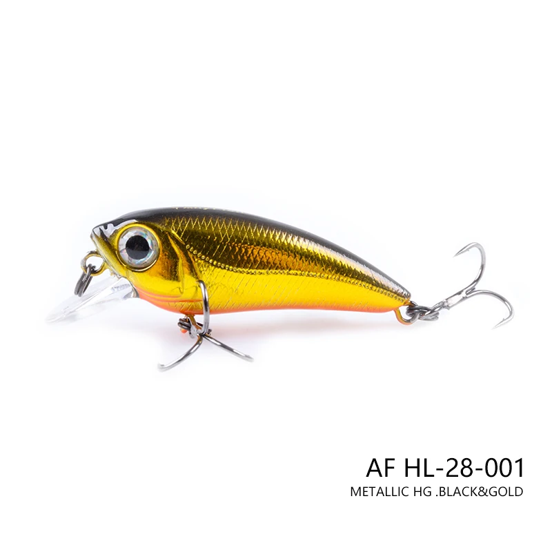 ANYFISH WOBBLING SHAD 40F-SR жесткая приманка для рыбалки 10 цветов на выбор 4 см 2,5 г с 2 рыболовными крючками глубина погружения 0,5 м 3D глаза - Цвет: AF HL-28-001