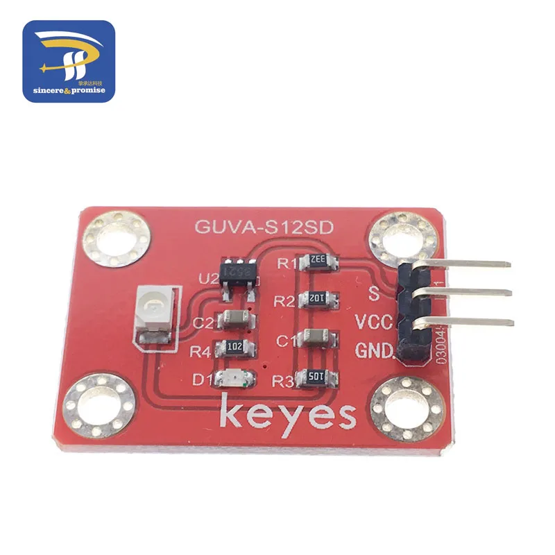 УФ-датчик GUVA-S12SD 3528 Солнечная интенсивность ультрафиолетового излучения модуль датчика для Arduino/raspberry pi