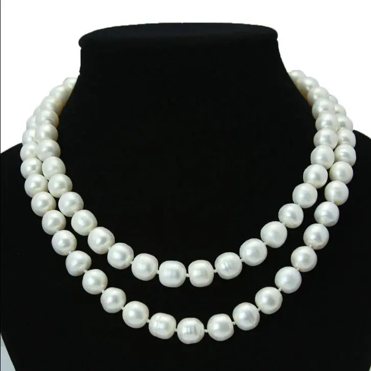 Women Gift word Love shipping AAA+ 10-11MM natural south seas Australian baroque white pearl necklace 35 inct a(5.18) | Украшения и