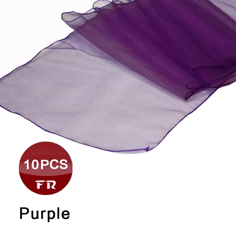 10 шт. Прямая продажа с завода Высококачественная скатерть из органзы для свадеб