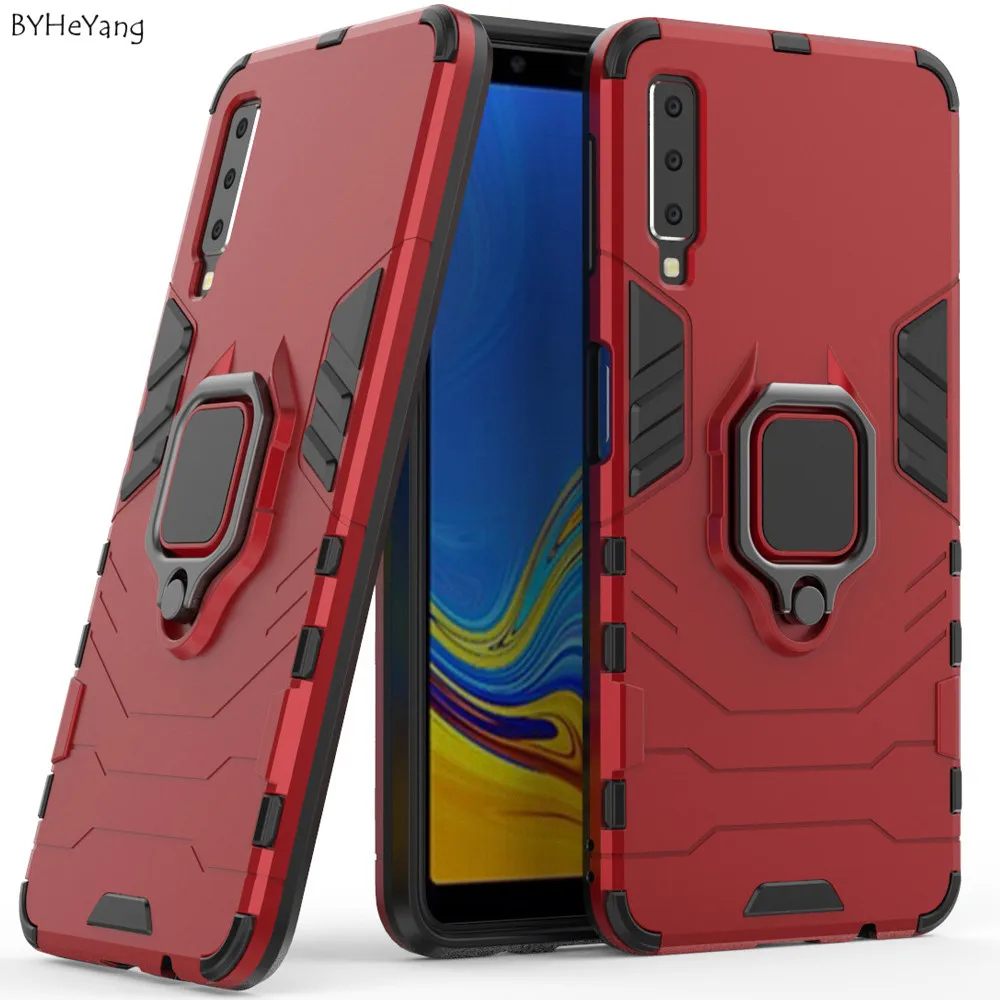 Чехол BYHeYang подходит для A7 2018 A750F силиконовый резиновый твердый кольцевой