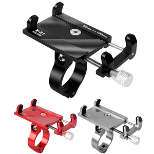aluminum alloy bicycle phone holder motorcycle handlebar mount for 3 5 6 2 smart phone for iphone xs max xr x 8 samsung xiaomi free global shipping