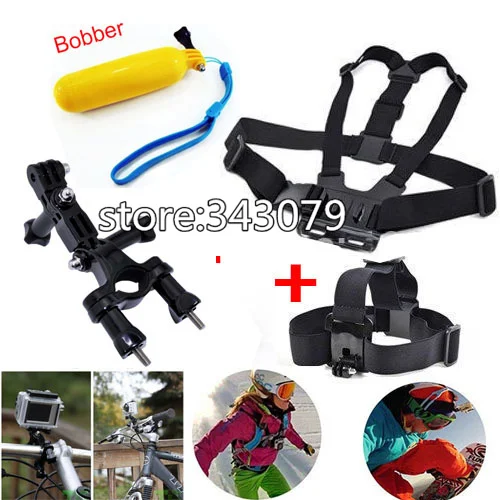 Набор аксессуаров для GoPro повязка на голову нагрудные ремни поплавок рукоятка