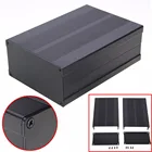 Черный алюминиевый корпус Чехол электронный проект печатная плата PCB инструмент коробка 150x105x55 мм