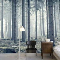 3d wallpaper modern personality forest trunk nature mural living room bedroom cafe simple interior home decor 3d wall paintings