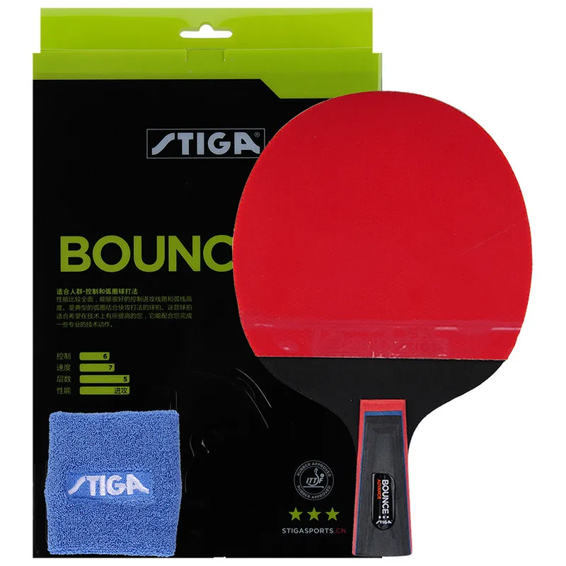 Ракетка для настольного тенниса Stiga PRO BOUNCE 3 звезды ракетка пинг-понга ракетки