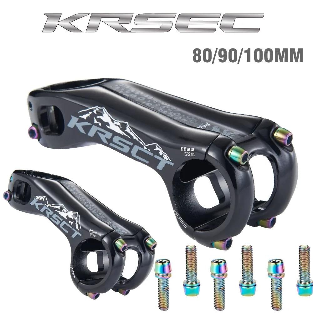 

KRSCT новый CNC велосипедный стебель дорожный горный велосипед стебель mtb 20 градусов 28,6*31,8 мм * 80/90/100 мм части для велосипедного велосипеда