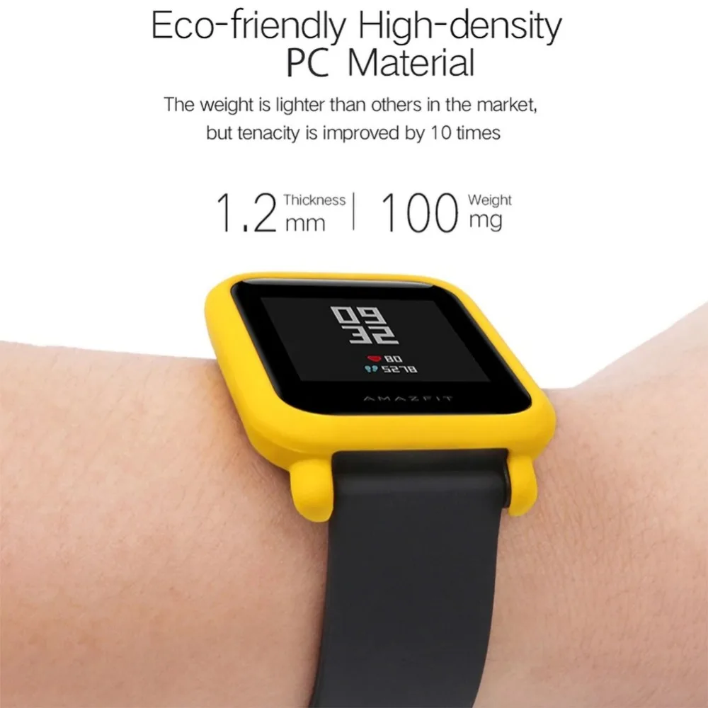 Тонкий защитный чехол умных часов для Huami Amazfit Bip Youth Watch Смарт-часы цветная Рамка PC