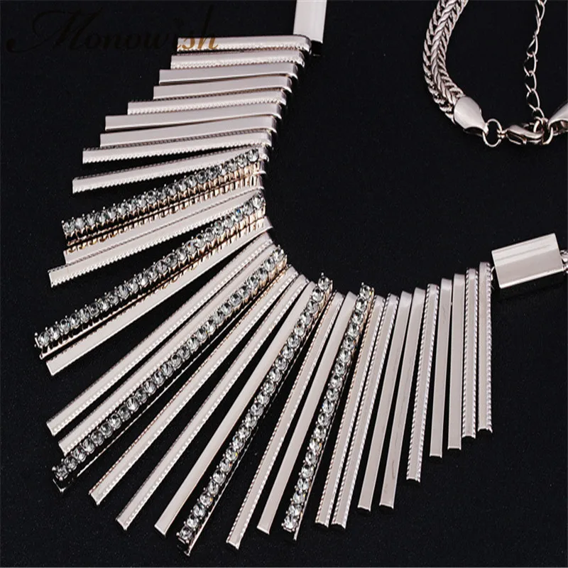 Monowish дамы кулон Цепочки и ожерелья элегантный темперамент кристалл женский