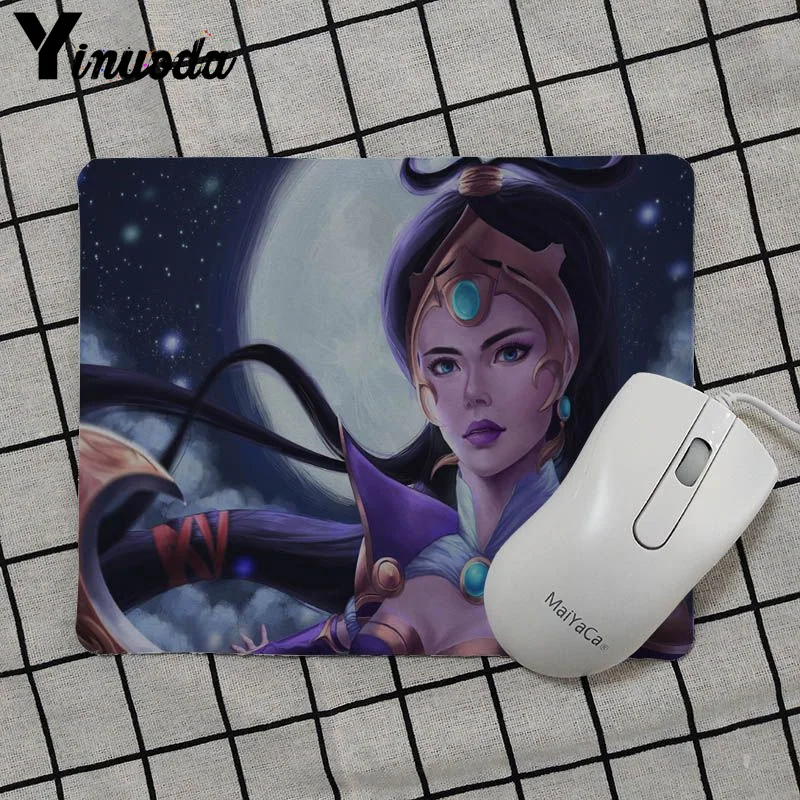 No Lock Edge25x29cm Yinuoda высокое качество Diana League of legends резиновая мышь прочный коврик для мыши на стол NotebookAnti-Slip лучший выбор коврик для мыши геймер - Цвет: No Lock Edge25x29cm