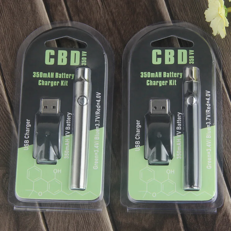 Разогревающая батарея для электронных сигарет 350mAh переменная предварительного