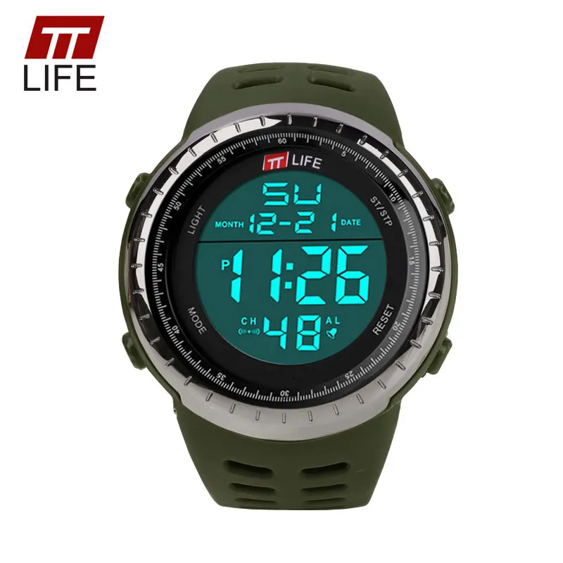 TTLIFE TS10 G Стиль Мужские Спортивные Часы Цифровой Шок Противостоять LED Военная