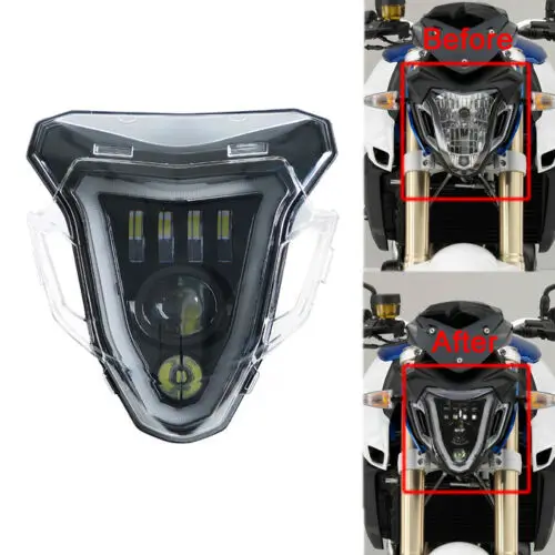 Большая распродажа светодиодный фонарь с halo DRL Для BMW F800R 2015 2019| |