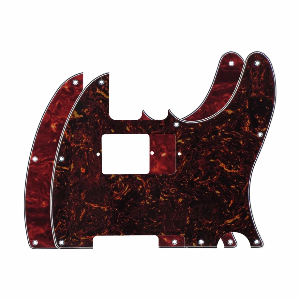 2 шт. красный/коричневый черепаховый корпус 4Ply гитарный щиток Tele Humbucker Pickguard для