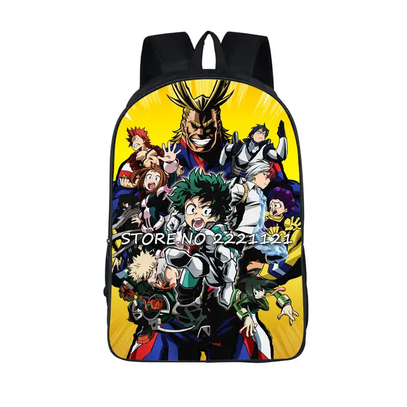 Японский Аниме Boku no Hero Academy рюкзак для подростков Sans izku Katsuki Tsuyu mashiro школьная сумка Mochila My Hero Academy - Цвет: 16wdyxxy10